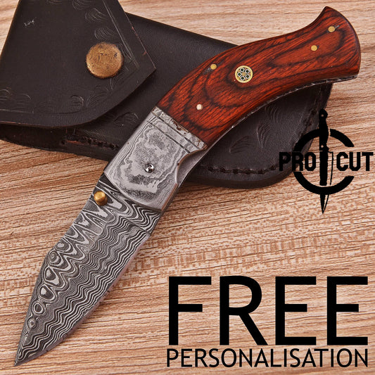 Pro Cut Damascus Steel Knife | Camping & Hiking Gear