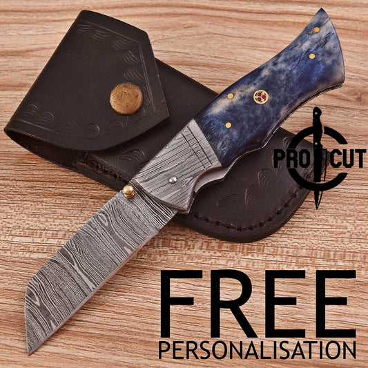 Exclusive Pro Cut Folding Pocket Knife | Damascus Steel Every Day Carry