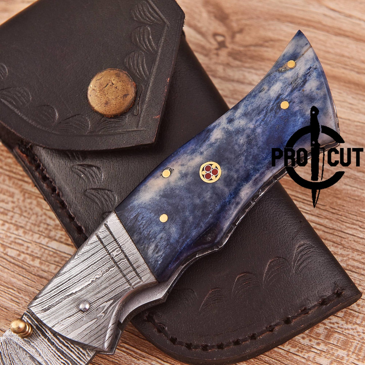 Exclusive Pro Cut Folding Pocket Knife | Damascus Steel Every Day Carry