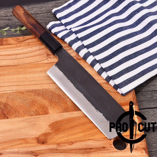 Pro Cut Premium Handmade Stainless Steel Nakiri Japanese Chef Knife, Slicer Knife, Meat Chopper Knife Gift For Men