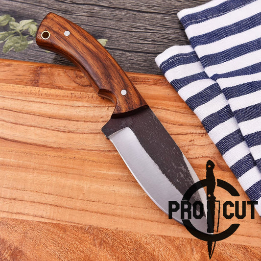 Pro Cut Handmade Full Tang Stainless Steel Camping Skinner Knife, Hunting Knife with sheath