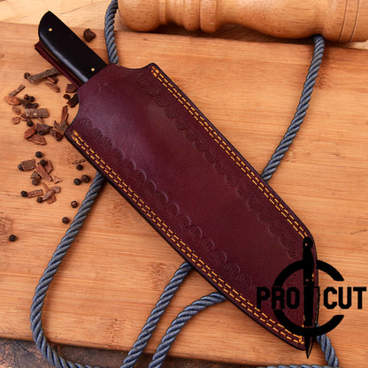 Pro Cut Soul Forge - Handmade Damascus Steel Japanese Chef Knife with Micarta Handle