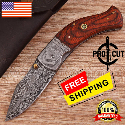 Pro Cut Damascus Steel Knife | Camping & Hiking Gear