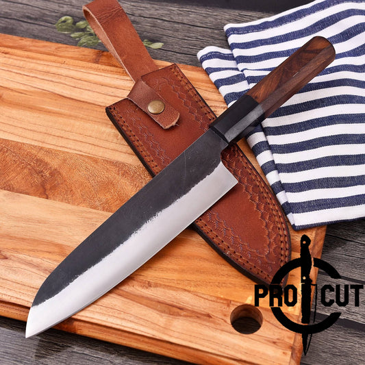 Pro Cut Premium Handmade Stainless Steel Santoku Knife , Best Knife Gift for Men & Women