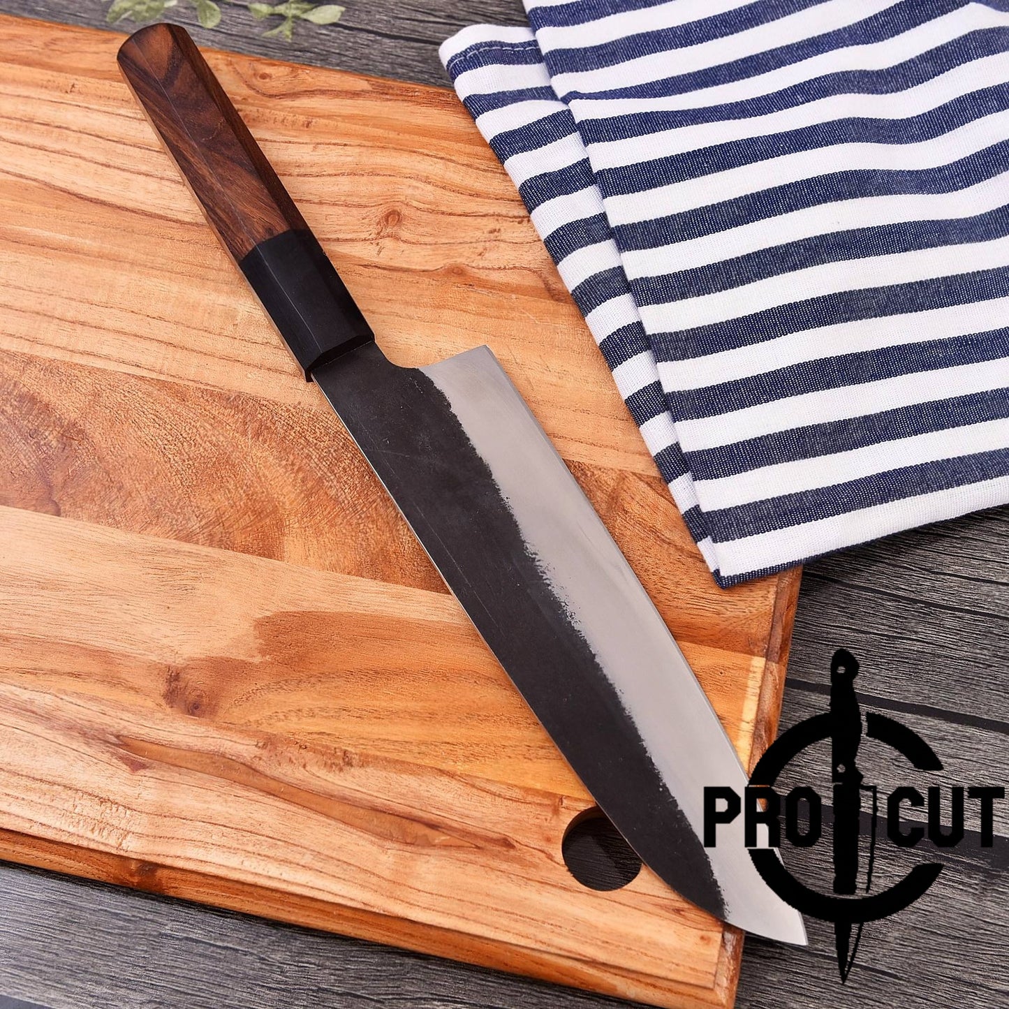 Pro Cut Premium Handmade Stainless Steel Santoku Knife , Best Knife Gift for Men & Women