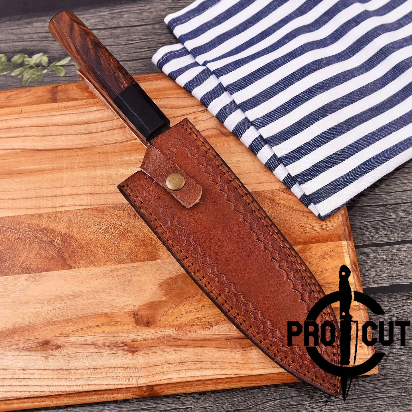 Pro Cut Premium Handmade Stainless Steel Santoku Knife , Best Knife Gift for Men & Women