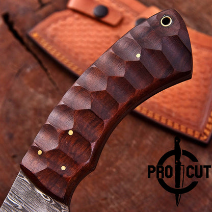 Pro Cut Handmade Damascus Steel Premium Full Tang Cleaver Knife , Heavy Duty Meat Chopper