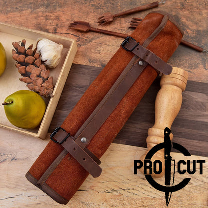 Pro Cut Steel Root - Hand Forged Damascus Steel Full Tang Culinary Steak Knife with Rosewood Handle