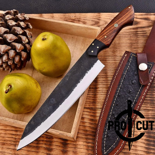 Pro Cut Forge Born - Hand Forged D2 Steel Chef Knife