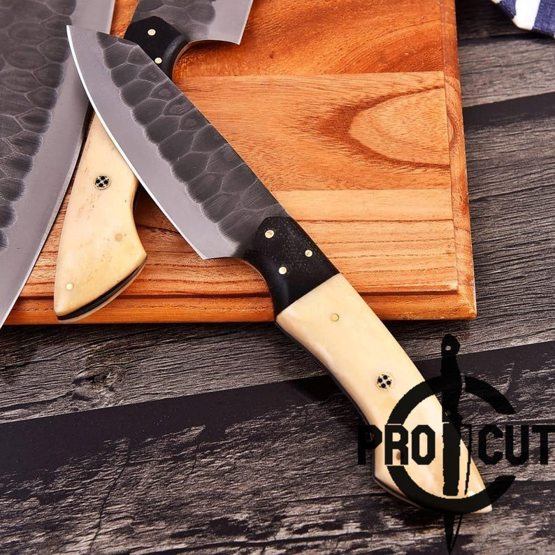 Pro Cut Ripple Guardian - Stainless Steel Chef Set with Bone Handle