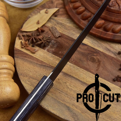 Pro Cut Hand Forged Stainless Steel Obsidian Fillet Knives | Best Fillet knife Gift for Husband