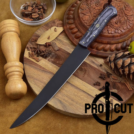 Pro Cut Hand Forged Stainless Steel Obsidian Fillet Knives | Best Fillet knife Gift for Husband